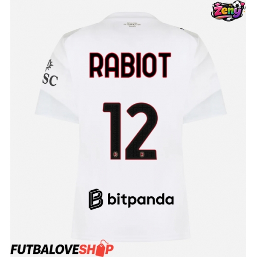 Dres AC Milan Adrien Rabiot #12 Preč pre Ženy 2026-27 Krátky Rukáv